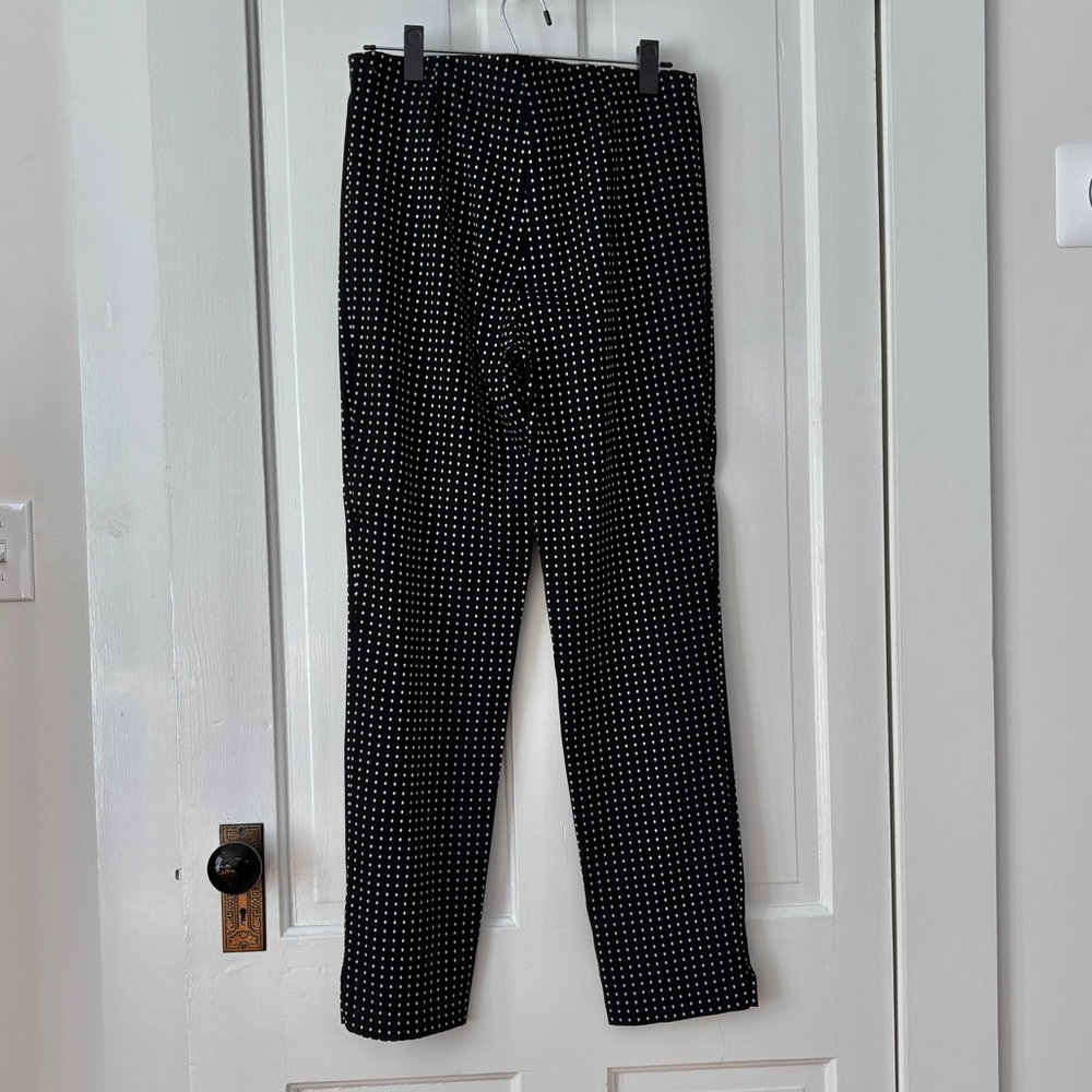 Tribal Black and White Ankle Pants Size 10